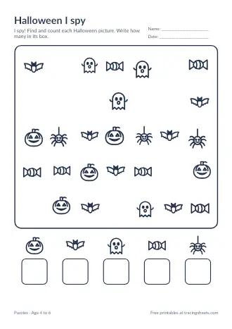Preview of the halloween i spy worksheet