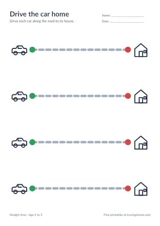Preview of the drive the car home worksheet