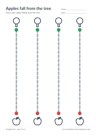 Preview of the apples fall from the tree worksheet
