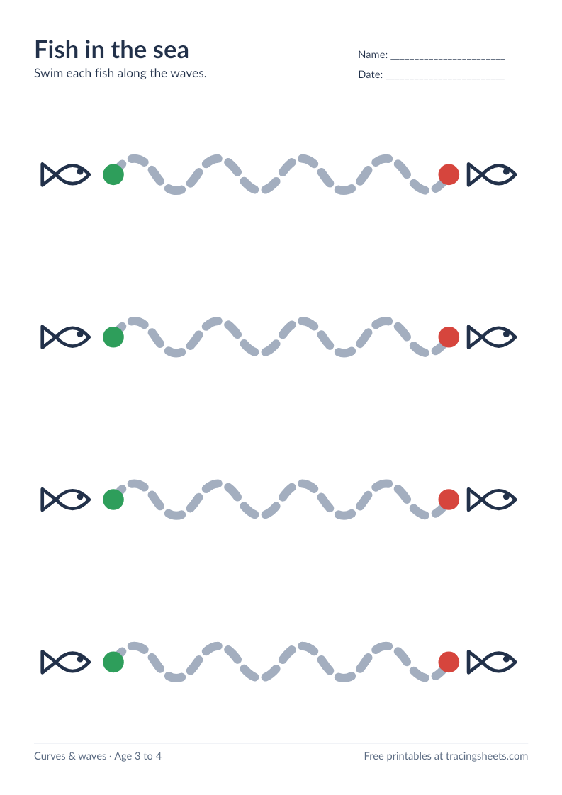 Preview of the printable fish in the sea worksheet