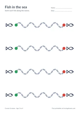 Preview of the fish in the sea worksheet